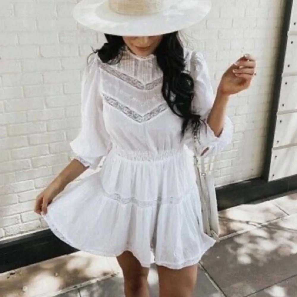 LoveShackFancy Talulah Pintuck Yoke Dress - Picture 3 of 6